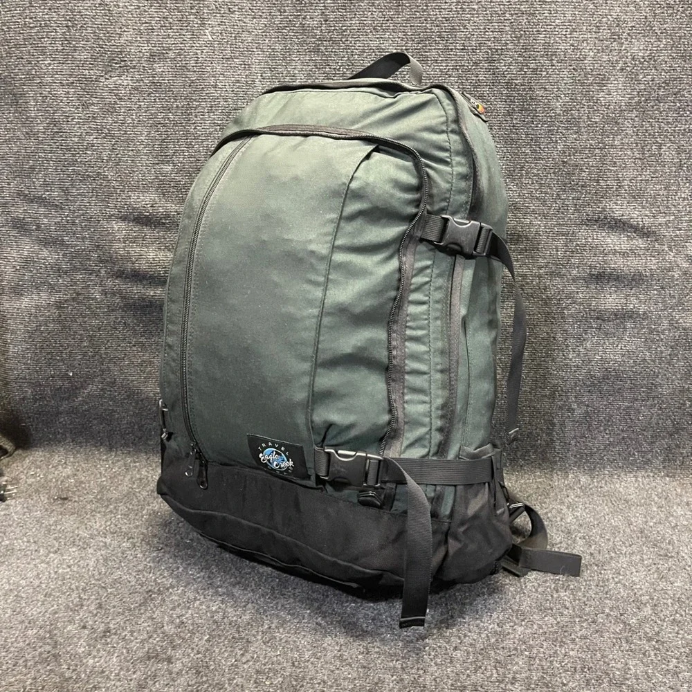 Eagle Creek Travel Gear Vintage Large Green Cordura convertible Travel Backpack